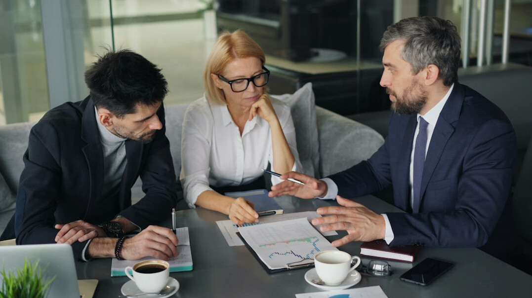 business people negotiating